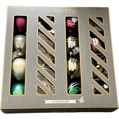 Paquete de 45 bolas colgantes de Harry Potter para árbol de Navidad