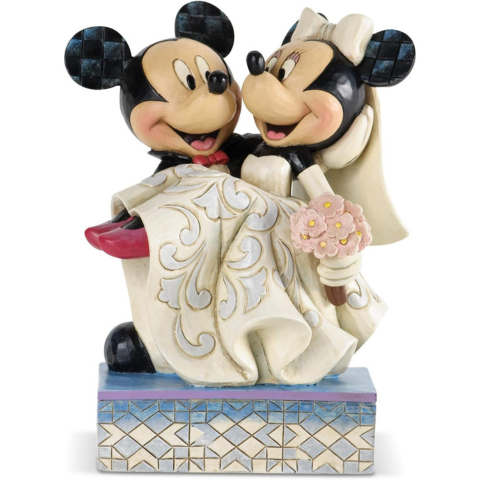Figura de Mickey y Minnie casándose