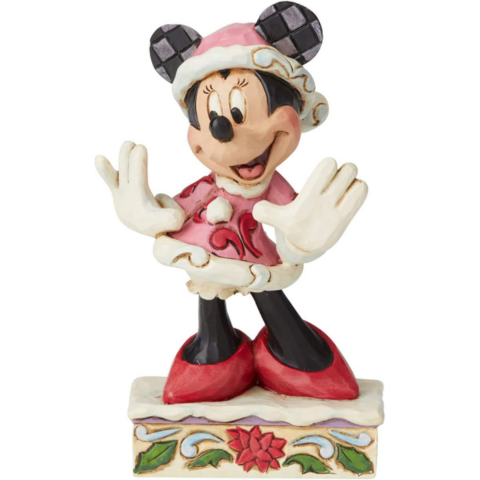 Figura de Minnie Mouse en Navidad