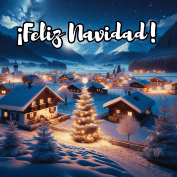 imagen navideña con una felicitación de navidad