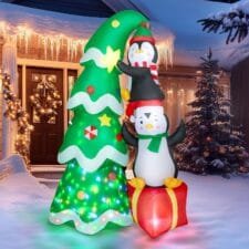 árbol de navidad hinchable para decorar el jardín